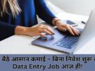 Data Entry Work From Home Jobs Without Investment